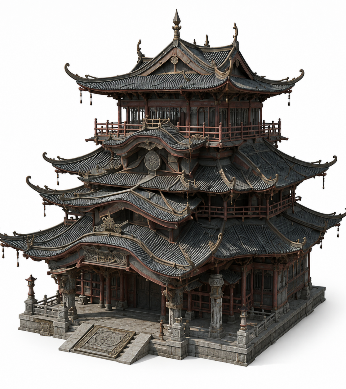 山居 · AI 建筑 01 / 整体形态