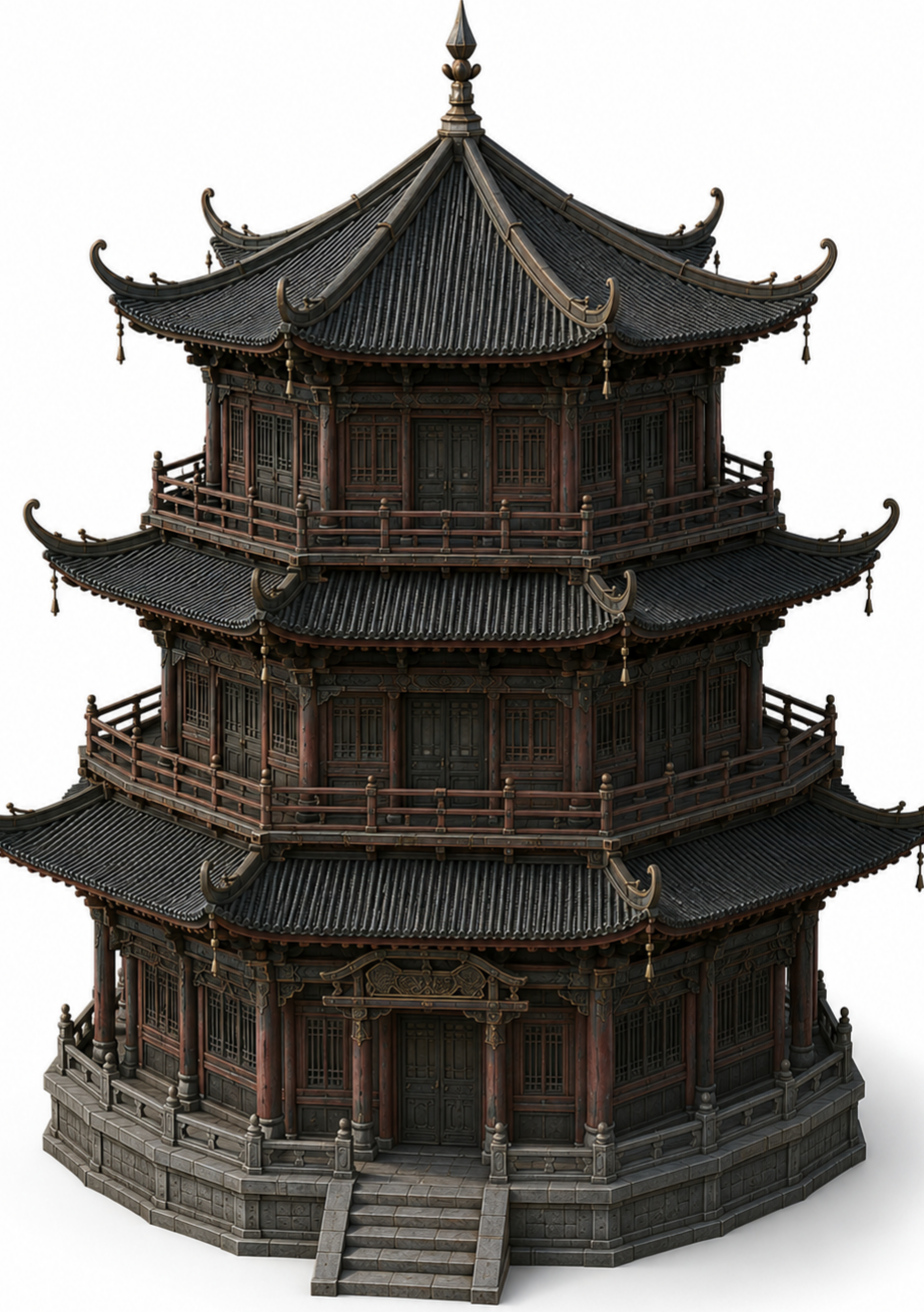 山居 · AI 建筑 02 / 整体形态