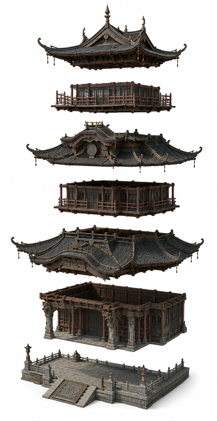山居 · AI 建筑 01 / 模块拆分